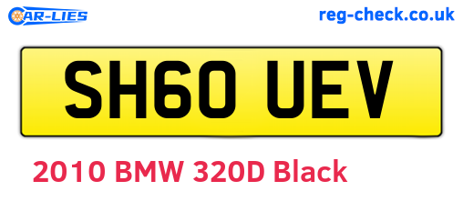 SH60UEV are the vehicle registration plates.