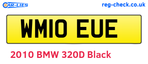 WM10EUE are the vehicle registration plates.