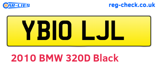 YB10LJL are the vehicle registration plates.