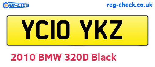 YC10YKZ are the vehicle registration plates.