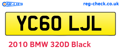 YC60LJL are the vehicle registration plates.