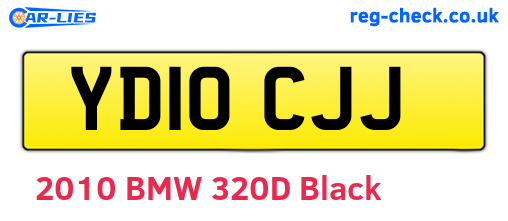 YD10CJJ are the vehicle registration plates.