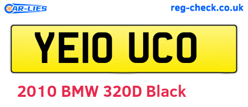 YE10UCO are the vehicle registration plates.