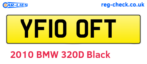 YF10OFT are the vehicle registration plates.