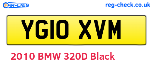 YG10XVM are the vehicle registration plates.