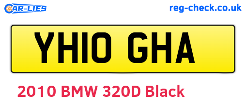 YH10GHA are the vehicle registration plates.