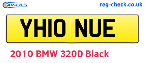 YH10NUE are the vehicle registration plates.