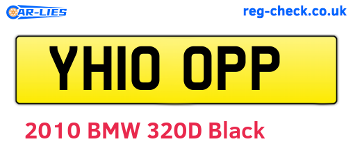 YH10OPP are the vehicle registration plates.
