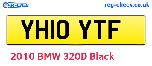 YH10YTF are the vehicle registration plates.