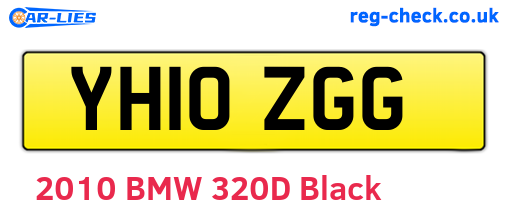 YH10ZGG are the vehicle registration plates.