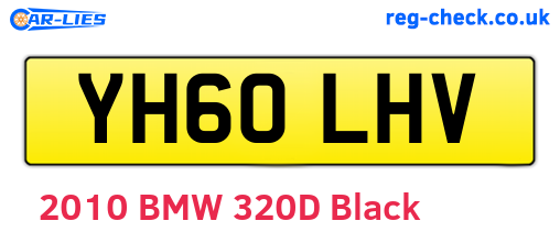 YH60LHV are the vehicle registration plates.