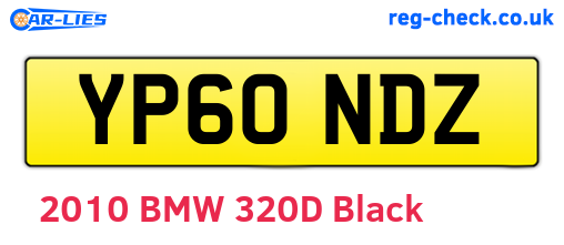 YP60NDZ are the vehicle registration plates.