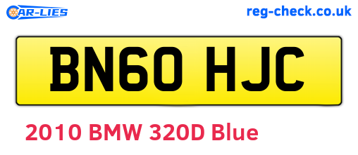 BN60HJC are the vehicle registration plates.