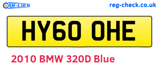 HY60OHE are the vehicle registration plates.