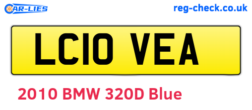 LC10VEA are the vehicle registration plates.