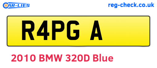 R4PGA are the vehicle registration plates.
