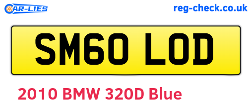 SM60LOD are the vehicle registration plates.
