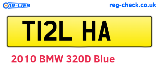 T12LHA are the vehicle registration plates.