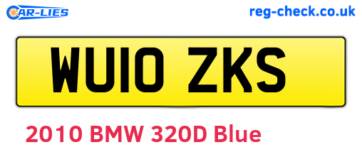 WU10ZKS are the vehicle registration plates.