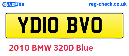 YD10BVO are the vehicle registration plates.