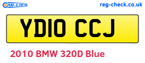 YD10CCJ are the vehicle registration plates.