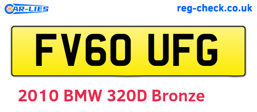 FV60UFG are the vehicle registration plates.