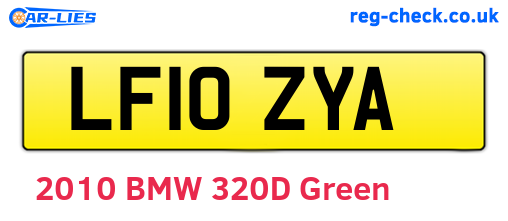 LF10ZYA are the vehicle registration plates.