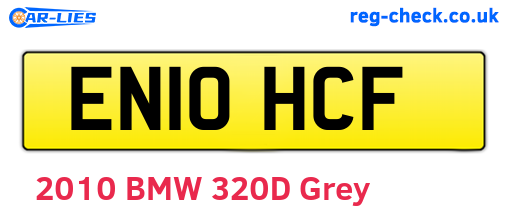 EN10HCF are the vehicle registration plates.