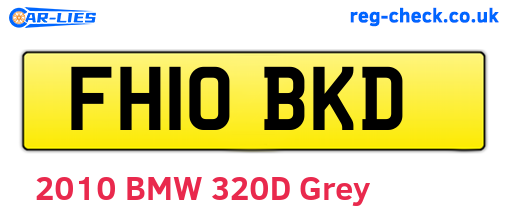 FH10BKD are the vehicle registration plates.