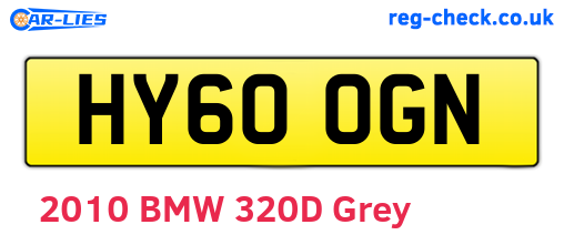 HY60OGN are the vehicle registration plates.