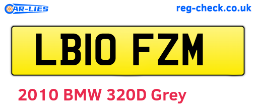 LB10FZM are the vehicle registration plates.