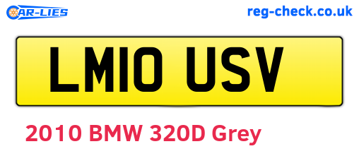 LM10USV are the vehicle registration plates.