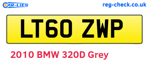 LT60ZWP are the vehicle registration plates.