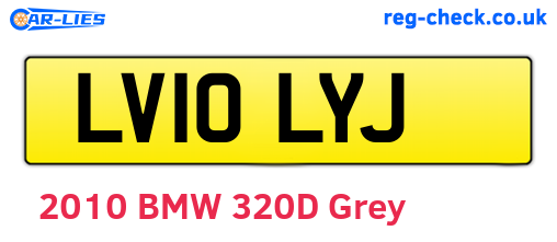 LV10LYJ are the vehicle registration plates.