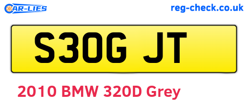 S30GJT are the vehicle registration plates.