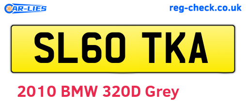 SL60TKA are the vehicle registration plates.