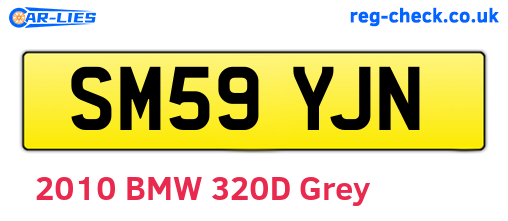 SM59YJN are the vehicle registration plates.