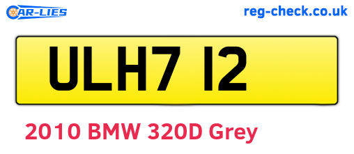 ULH712 are the vehicle registration plates.