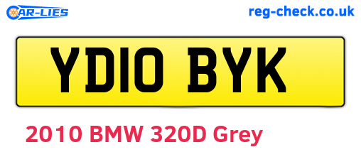 YD10BYK are the vehicle registration plates.
