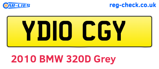 YD10CGY are the vehicle registration plates.