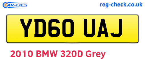 YD60UAJ are the vehicle registration plates.