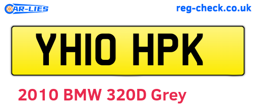 YH10HPK are the vehicle registration plates.