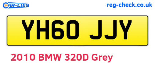 YH60JJY are the vehicle registration plates.