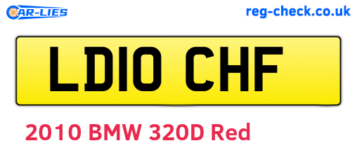 LD10CHF are the vehicle registration plates.