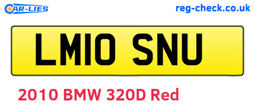 LM10SNU are the vehicle registration plates.
