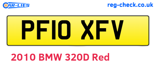 PF10XFV are the vehicle registration plates.
