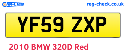 YF59ZXP are the vehicle registration plates.