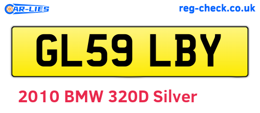 GL59LBY are the vehicle registration plates.
