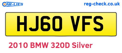 HJ60VFS are the vehicle registration plates.