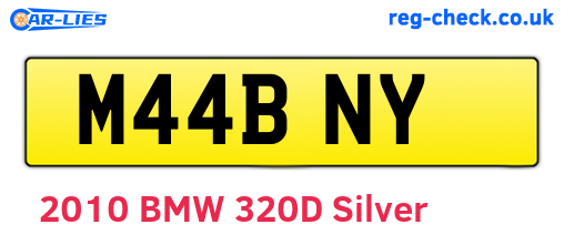 M44BNY are the vehicle registration plates.